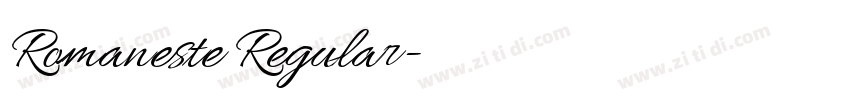 Romaneste Regular字体转换